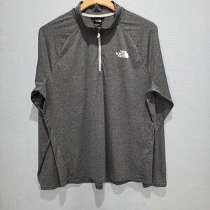 The North Face Dark Gray Quarter-Zip Pullover Size XL.